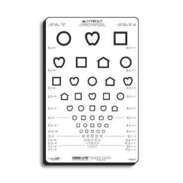 LEA SYMBOLS® 13-Line Translucent Distance Chart | LEA Test Intl LLC.